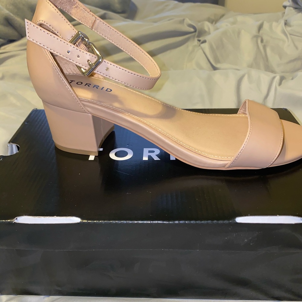 Torrid Sandal Kitten Heel Open Toe Strap